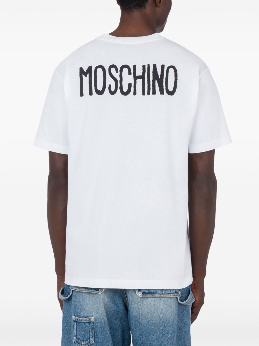 Slogan Print Cotton Jersey T-Shirt
