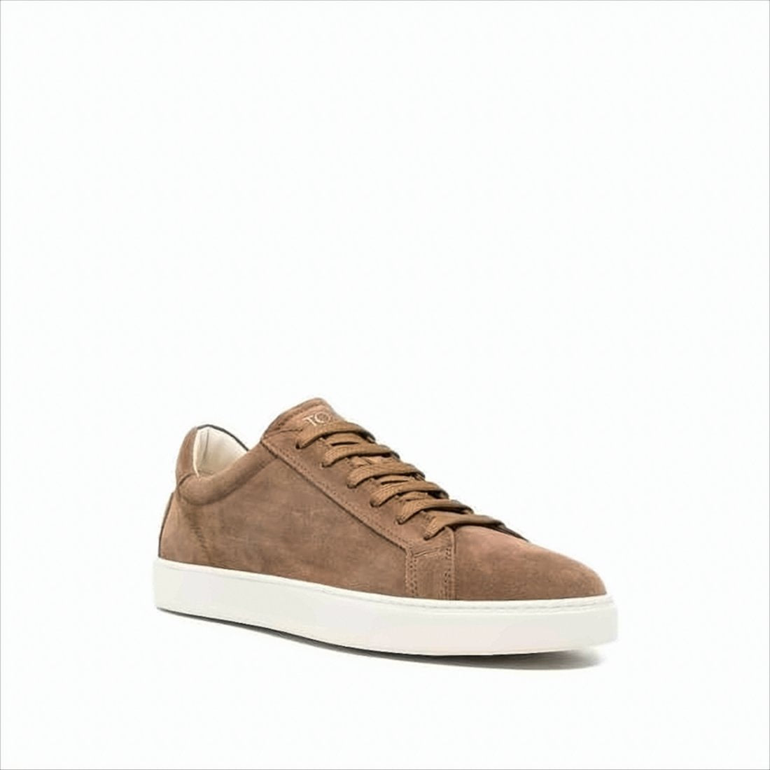 Brown Suede Sneakers with Minimalist Design