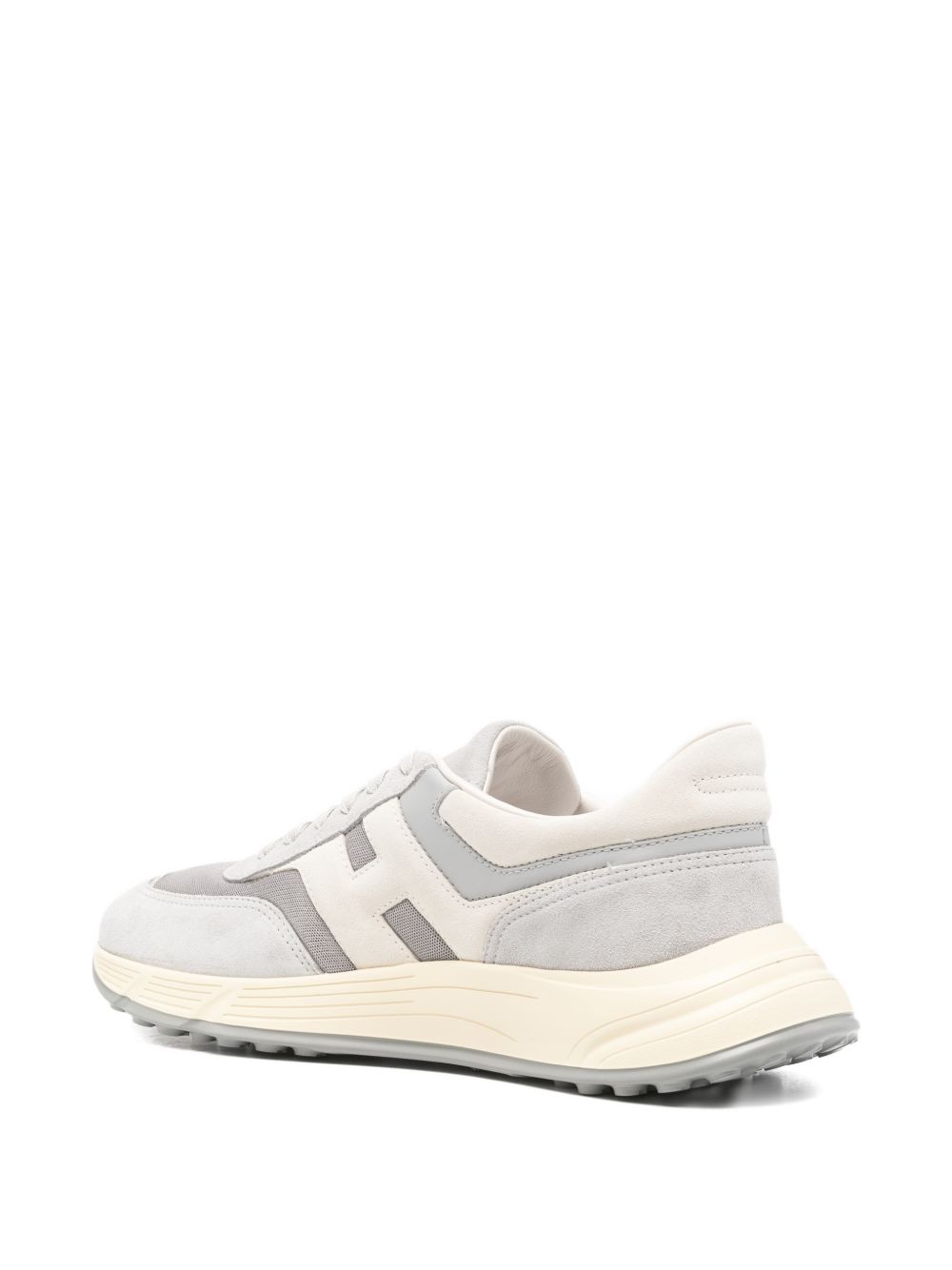 Layered Silk and Nylon Sneakers