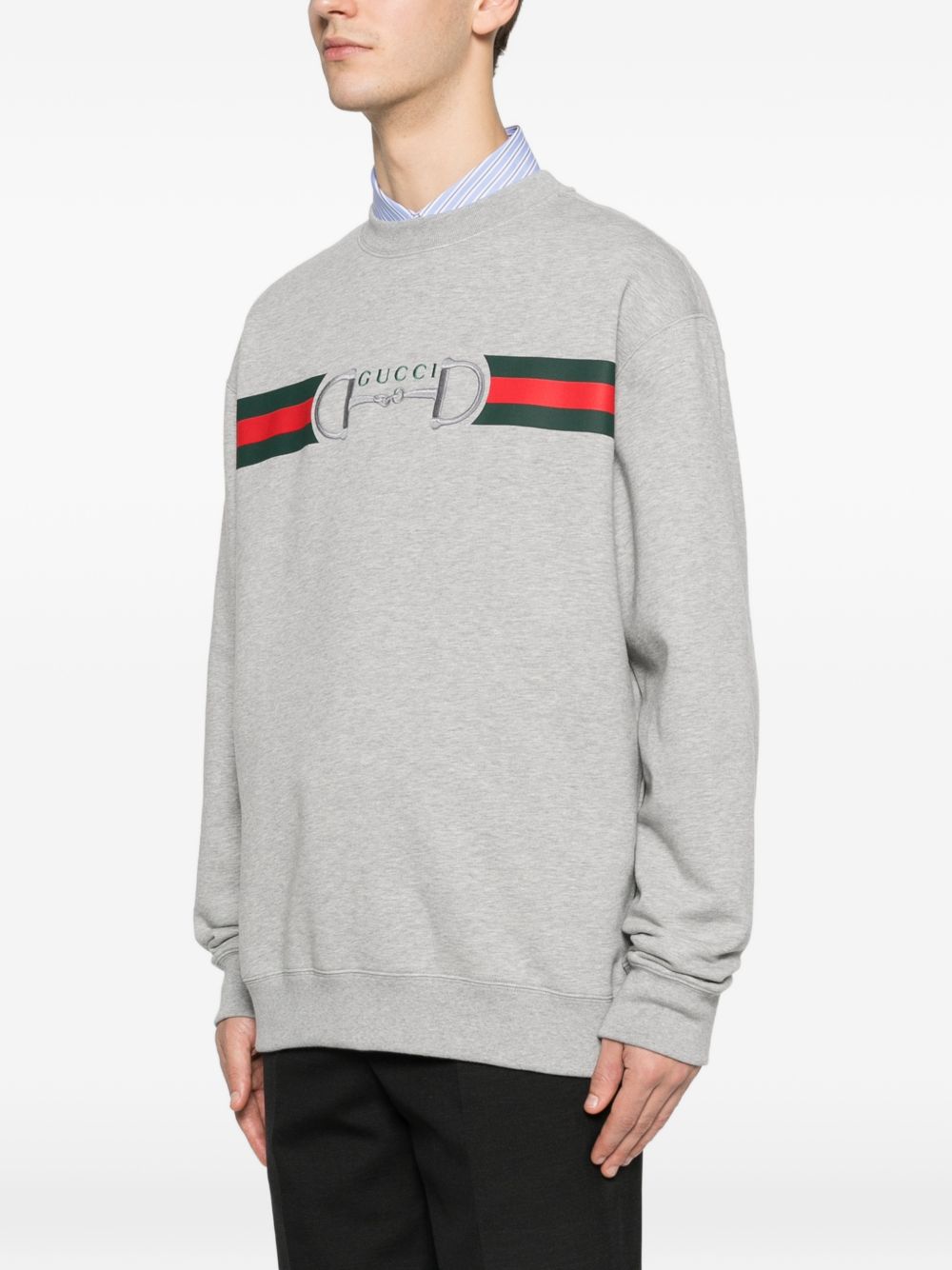 Crew Neck Knit Sweatshirt
