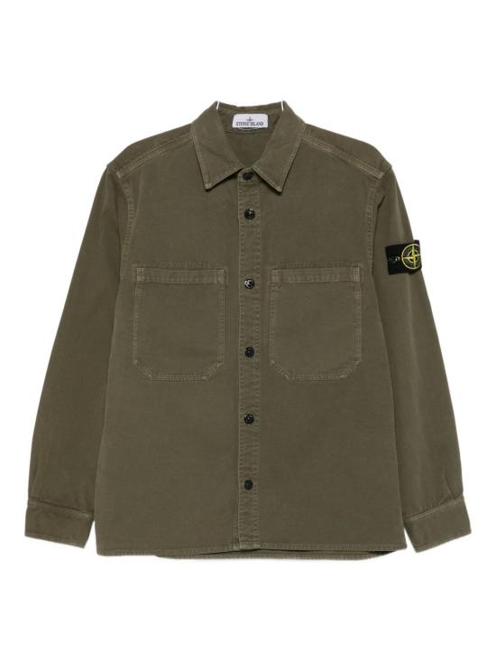 Long-Sleeve Casual Shirt with Structured Collar