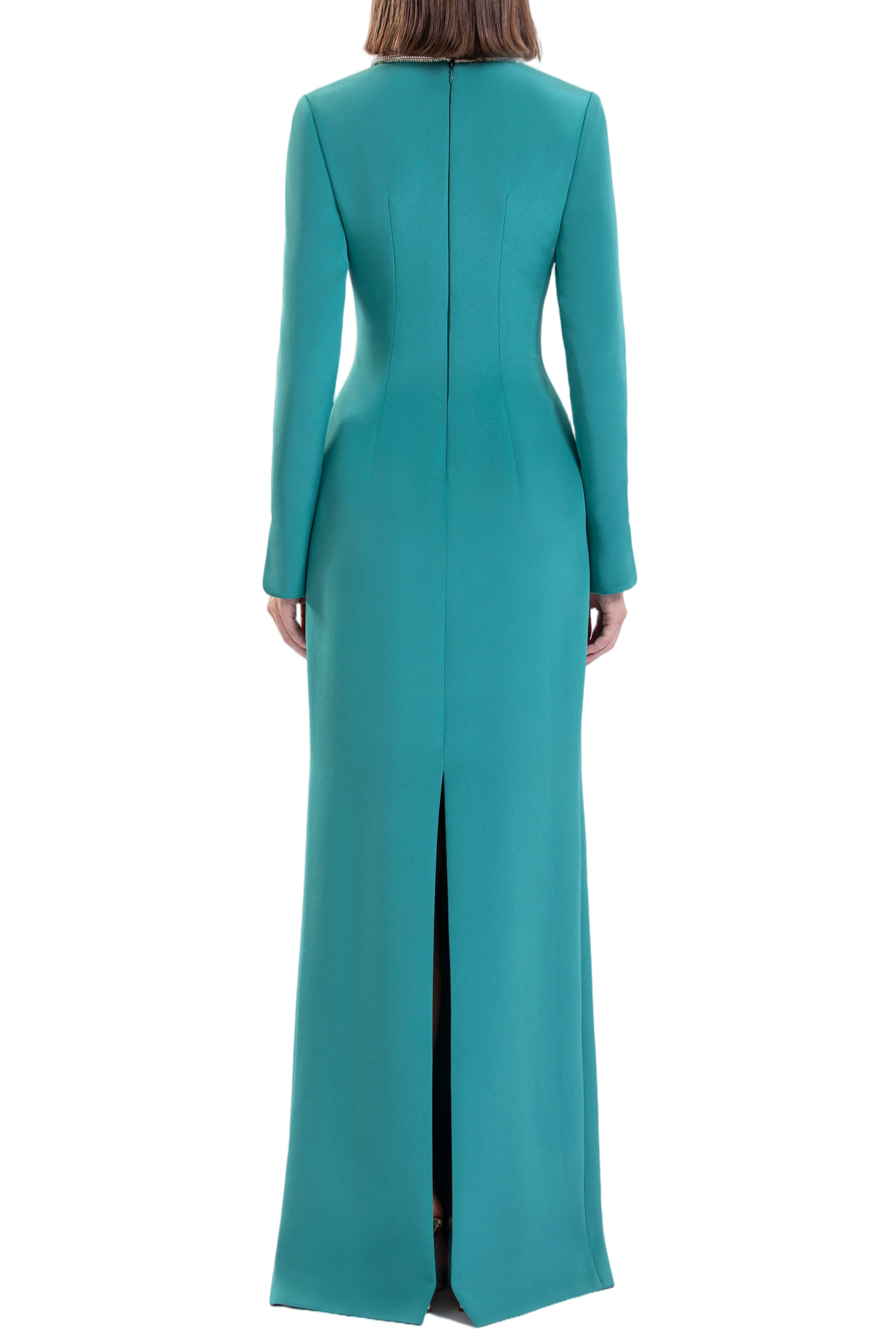 Long Dress With Crystal Embellishment