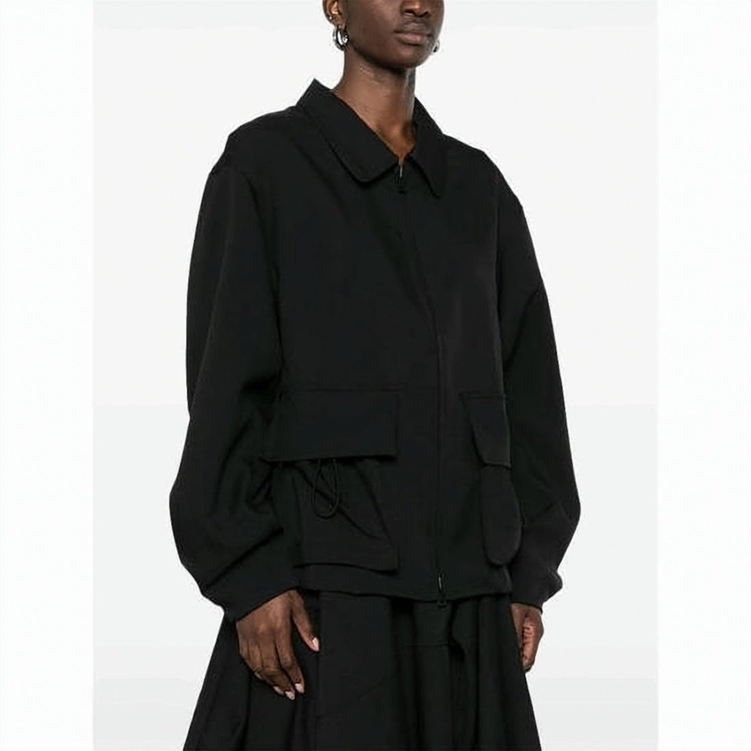Oversized Jacket with Functional Flap Pockets
