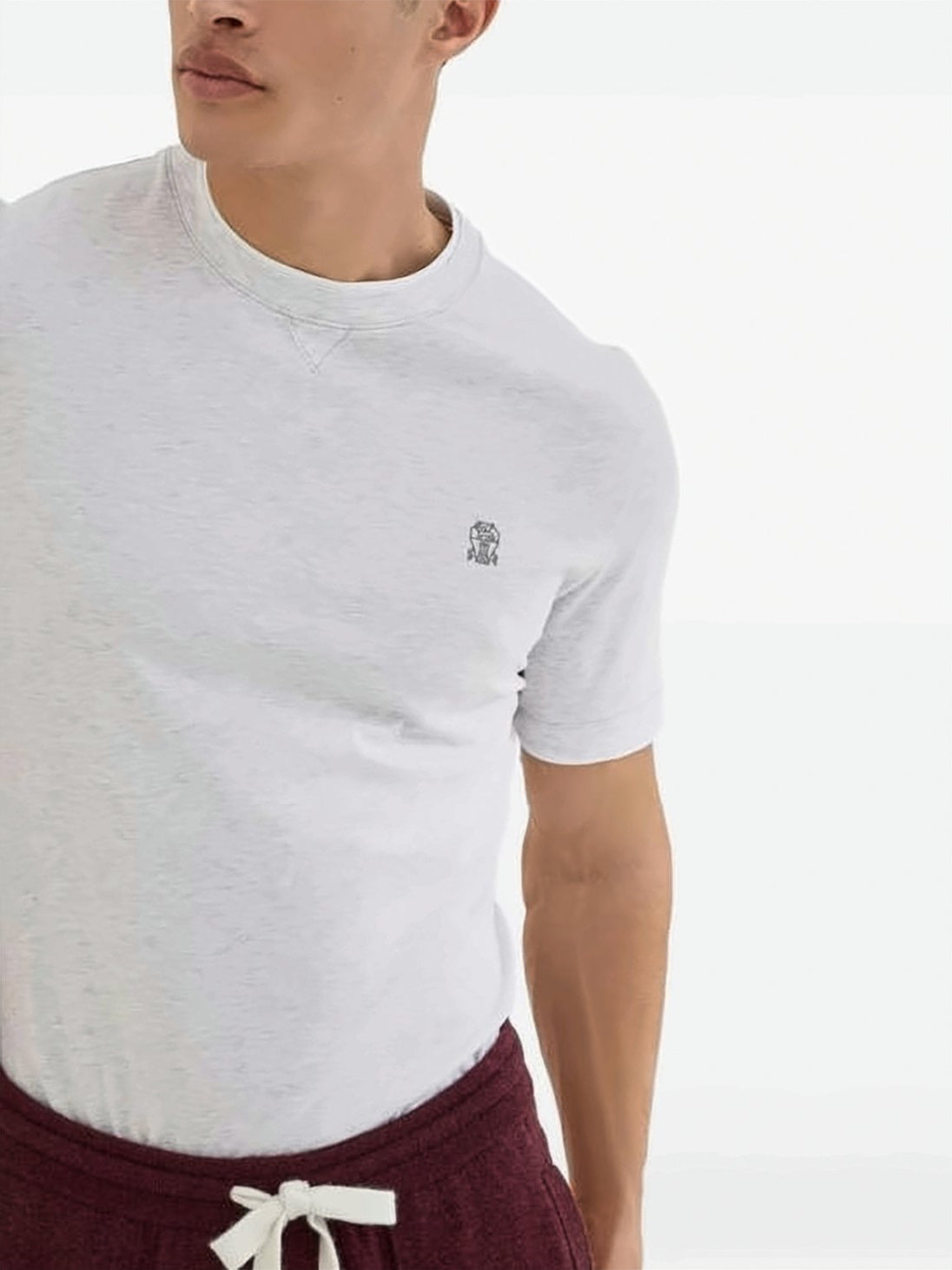 Layering Comfort Cotton Jersey Crewneck T-Shirt