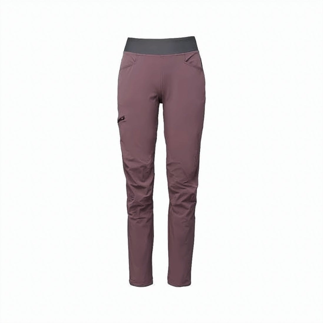 Burgundy Slim Fit Straight Pants