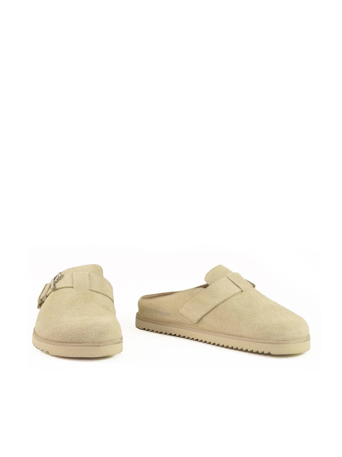 Beige Suede Mule