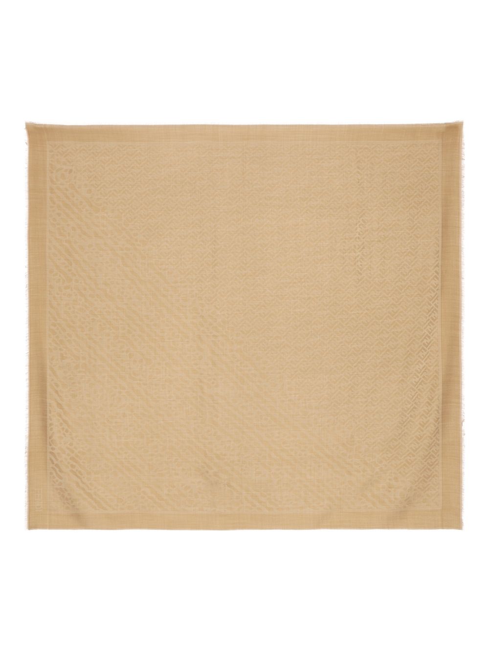 Large Rectangular Scarf With Subtle Animal Print