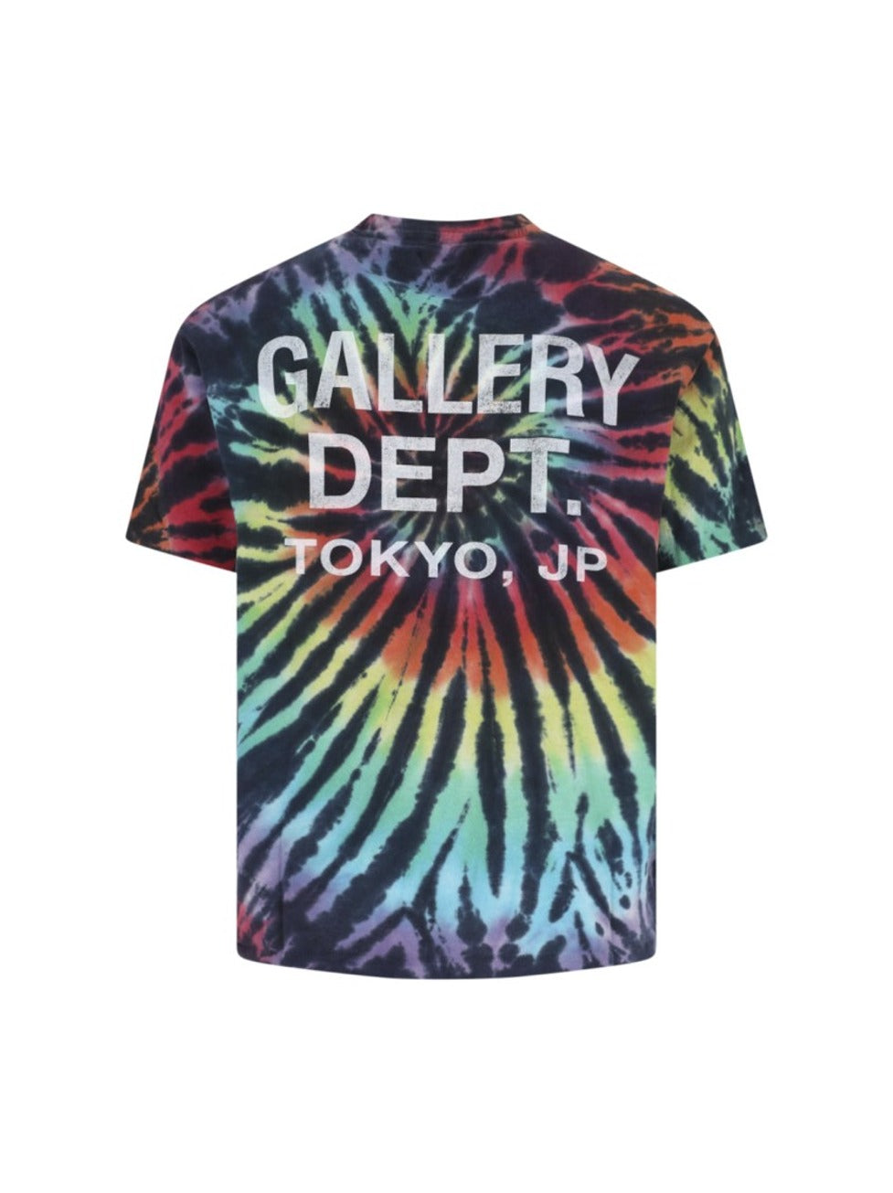 Multicolor Tie-Dye T-Shirt With Logo Prints