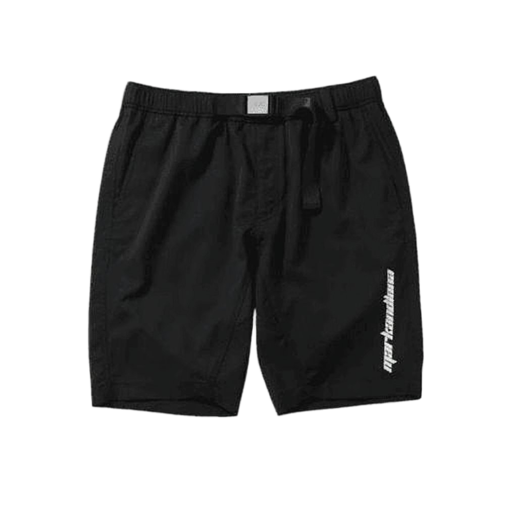 Minimalist Black Shorts with Adjustable Waistband