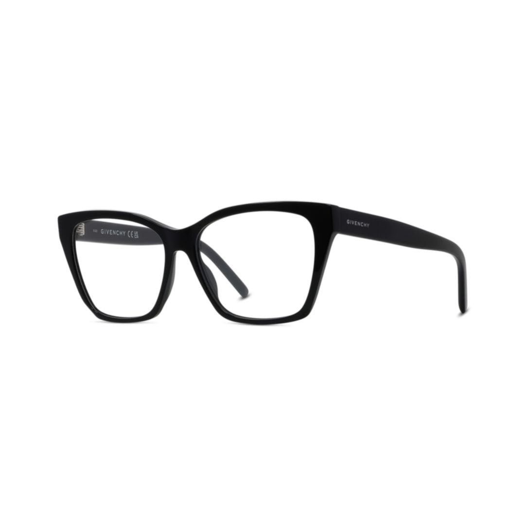 Bold Black Rectangular Frame Eyeglasses With Subtle Logo Detail