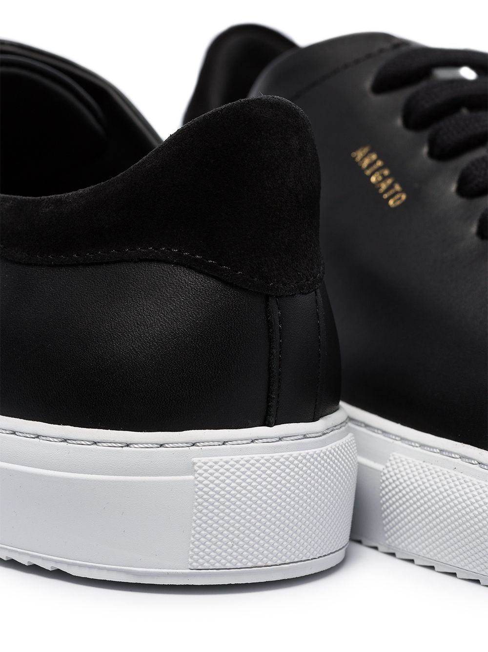 Black Leather Sneakers