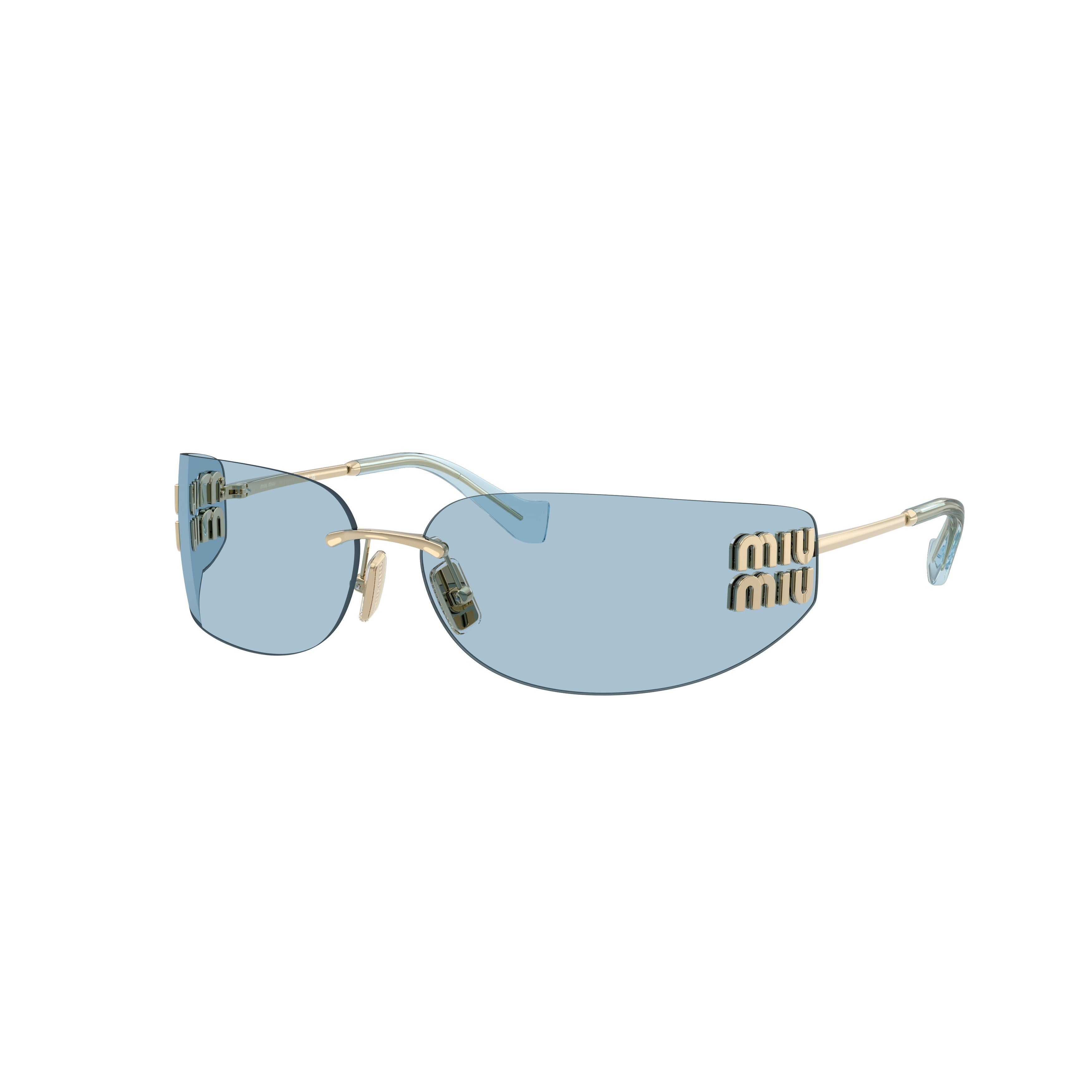 0mu A51s Rimless Rectangular Sunglasses