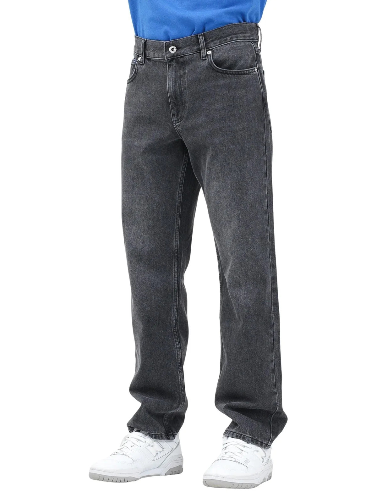 Grey Cotton Jeans
