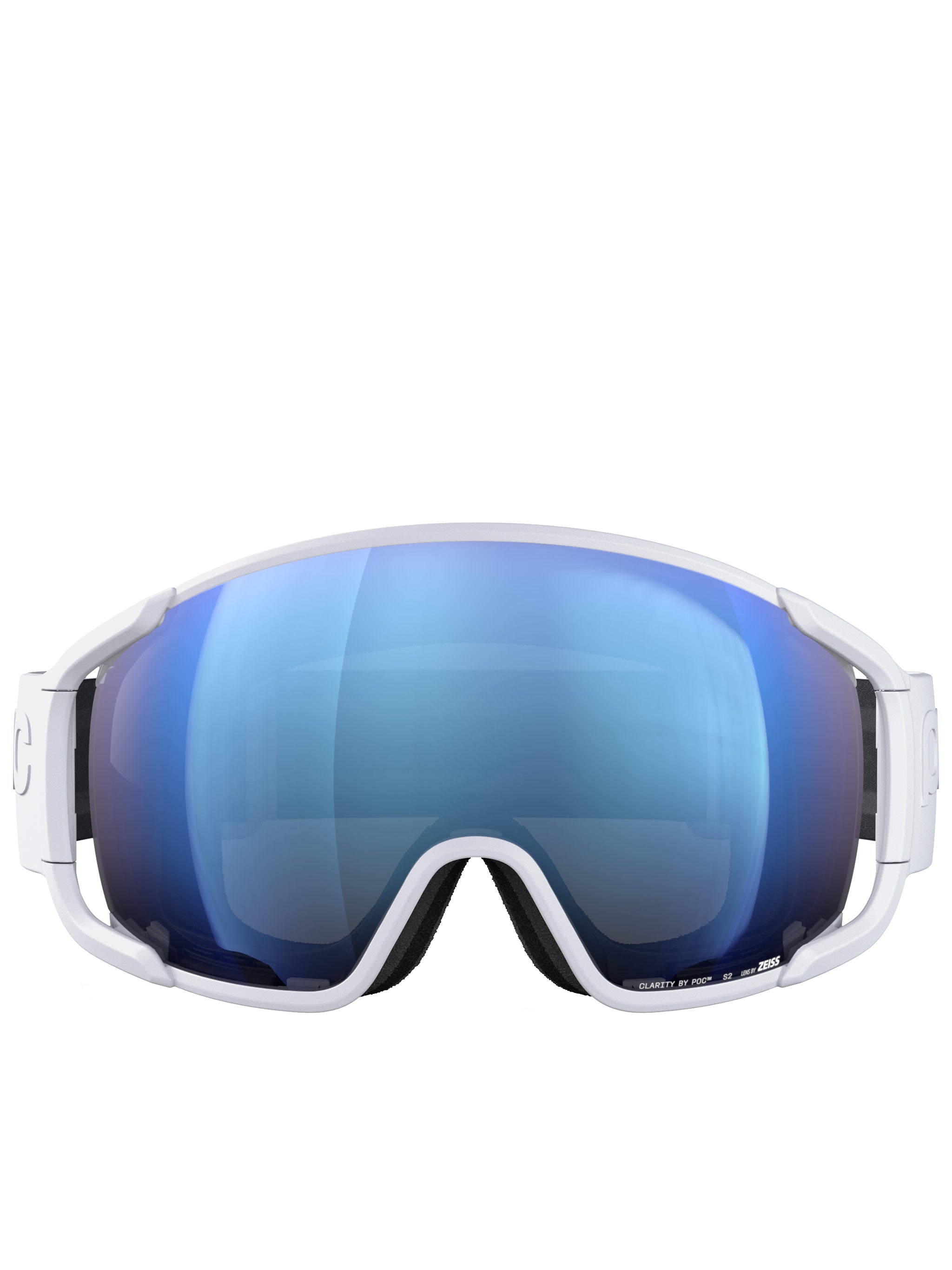 White Zonula Wraparound Reflective Ski Goggle