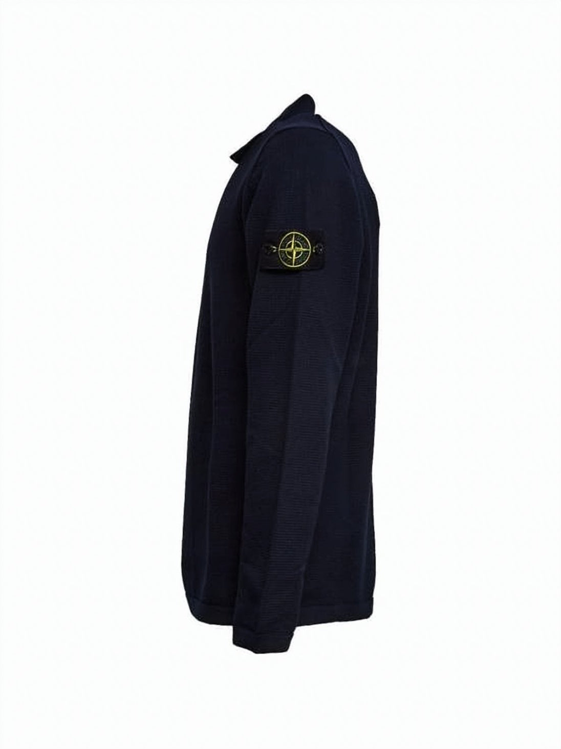 Black Long-Sleeve Polo Shirt