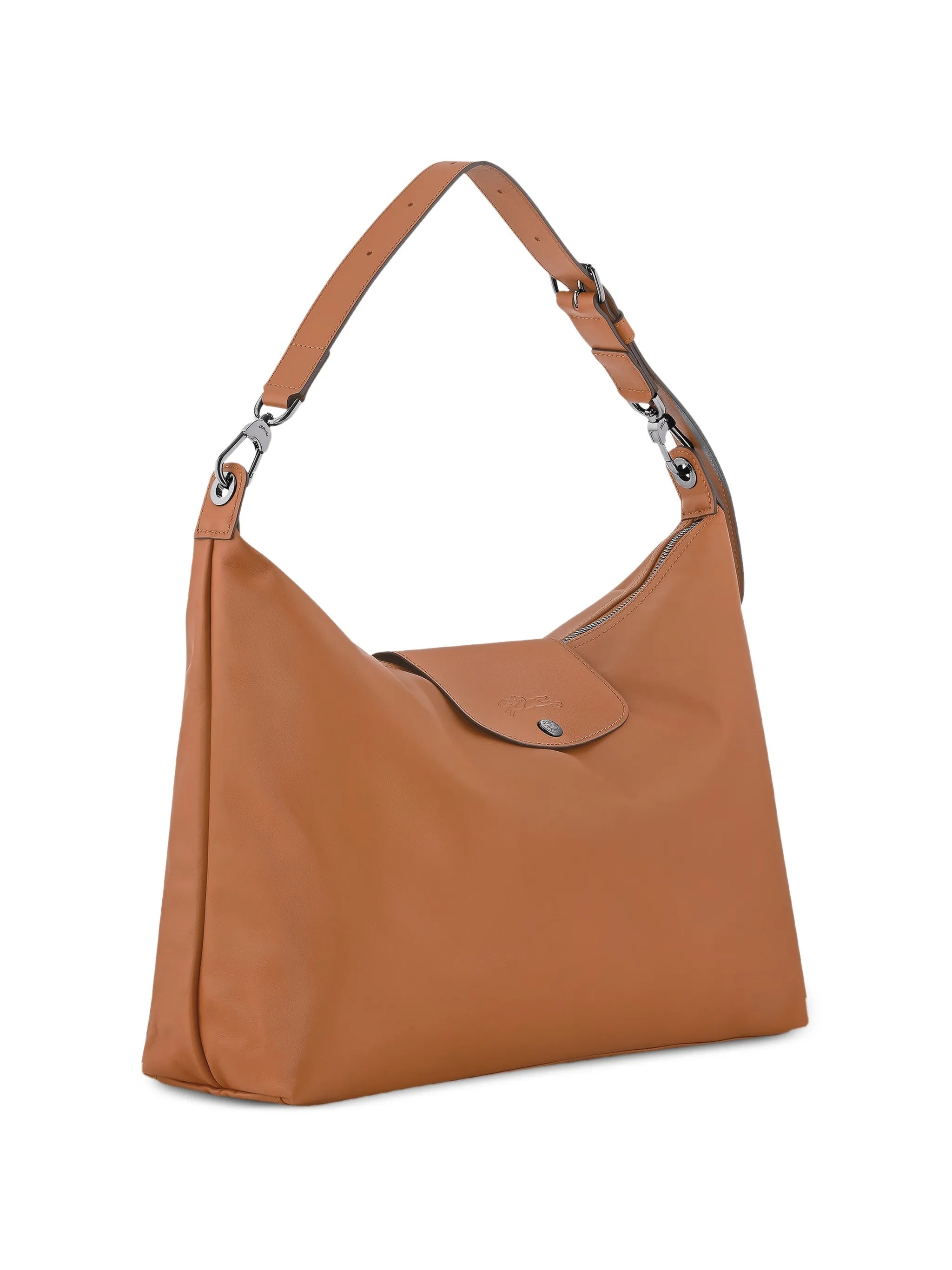 Rectangular Brown Shoulder Bag With Adjustable Strap