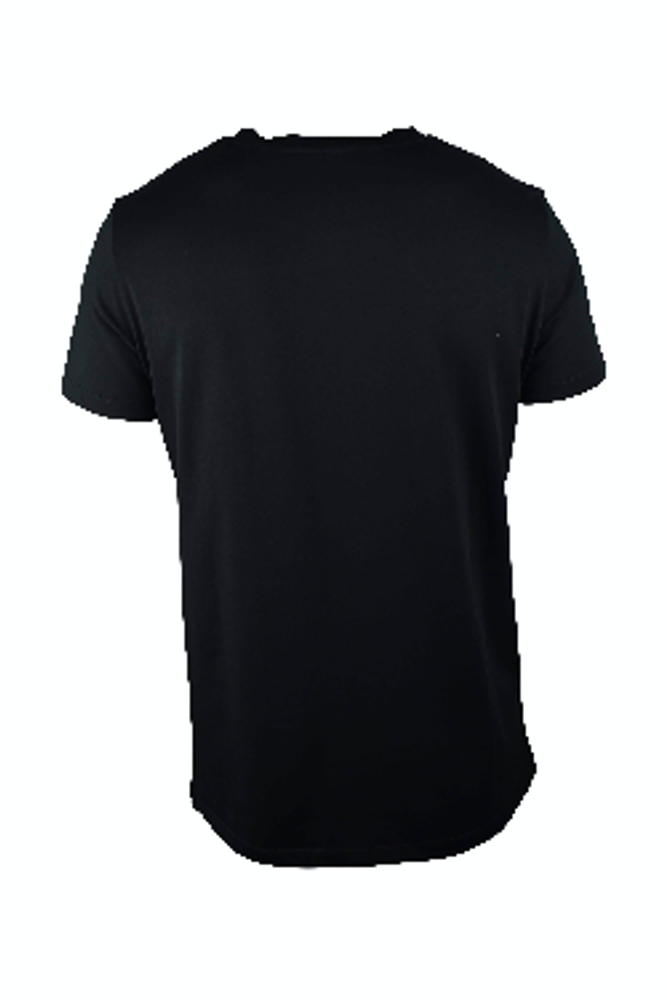 Black Cotton T-Shirt With Iconic Logo Detail