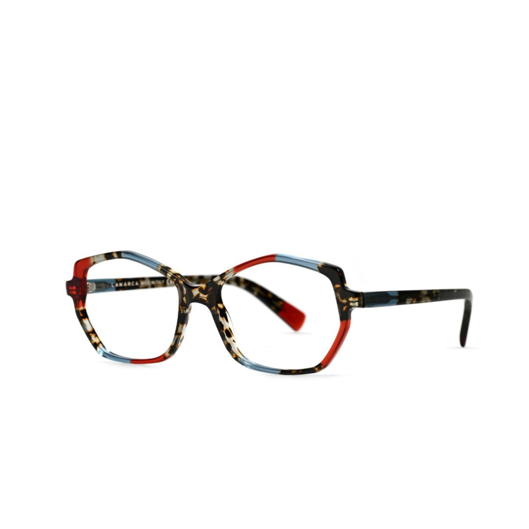 Mosaico179 Geometric Tortoiseshell Sunglasses with Colorblock Accents
