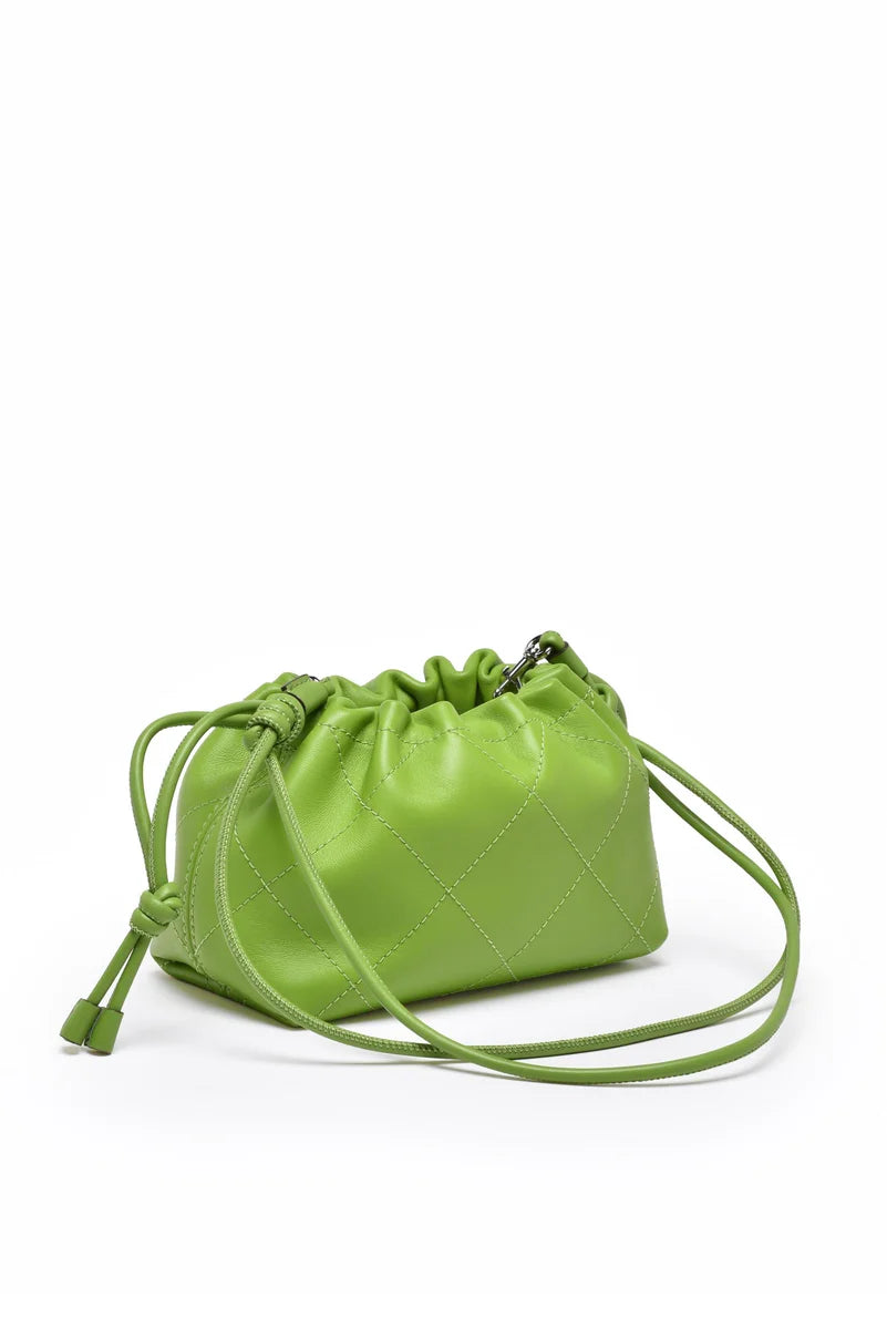 Willa Soft Quilt Shoulder Bag - Green