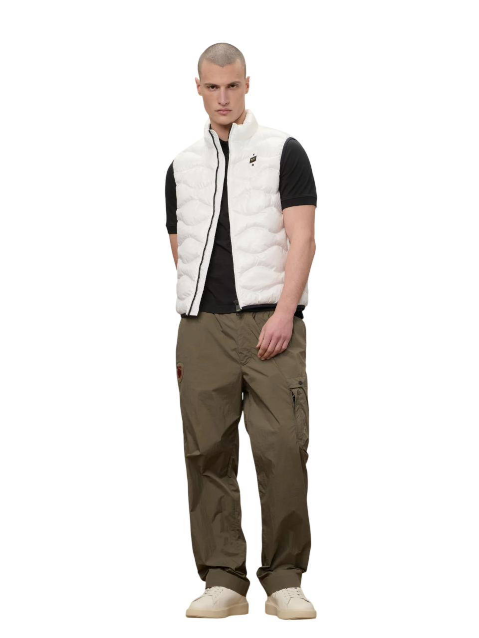 Wave Quilted Sleeveless Padded Vest