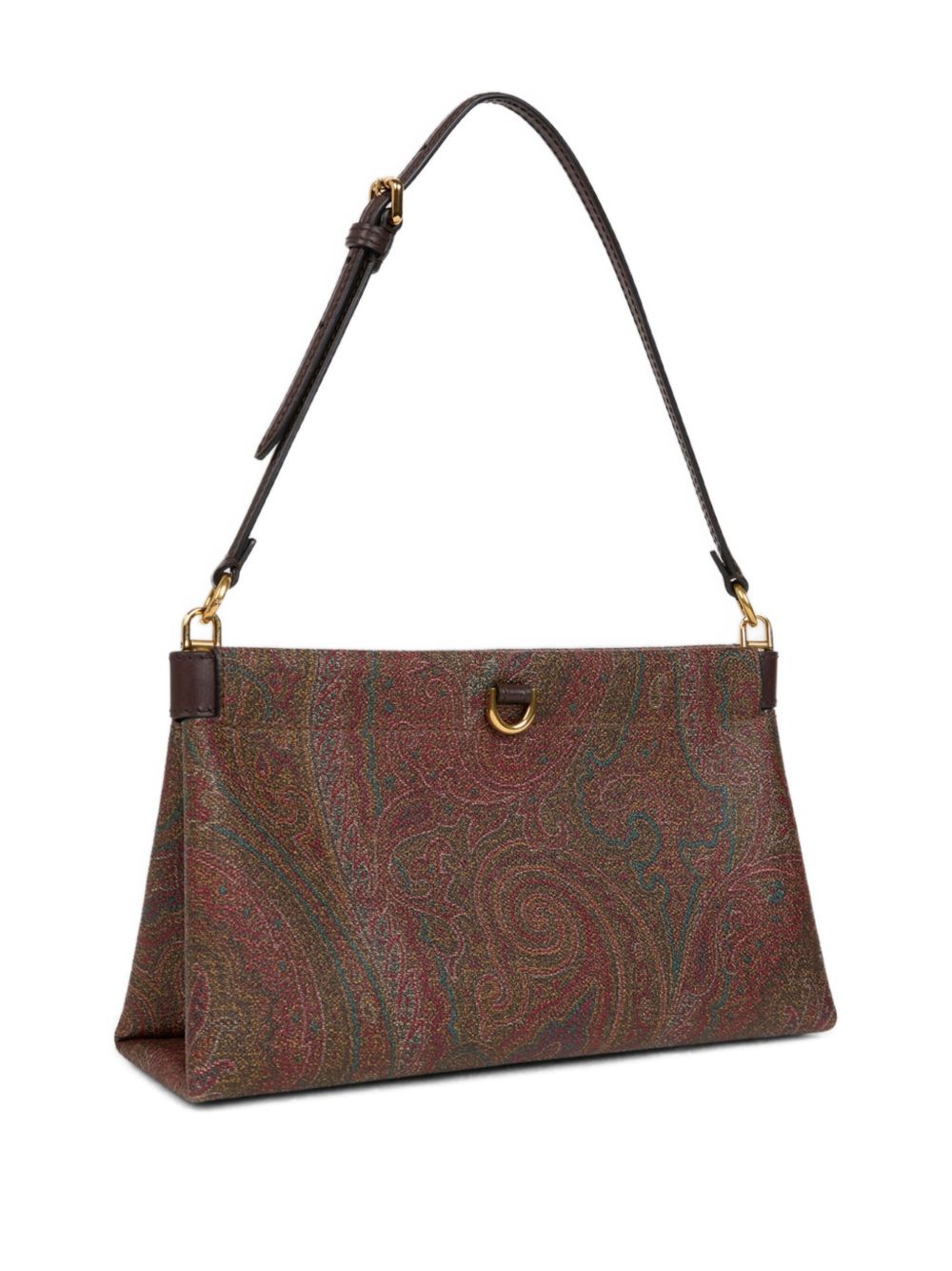 Rectangular Paisley Jacquard Clutch