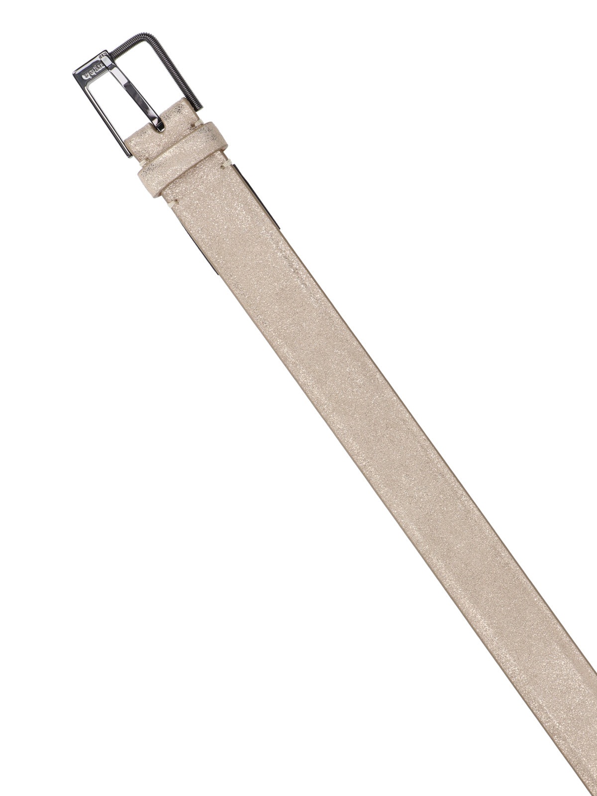 Cream Belt with Minimalist Design and Classic Buckle