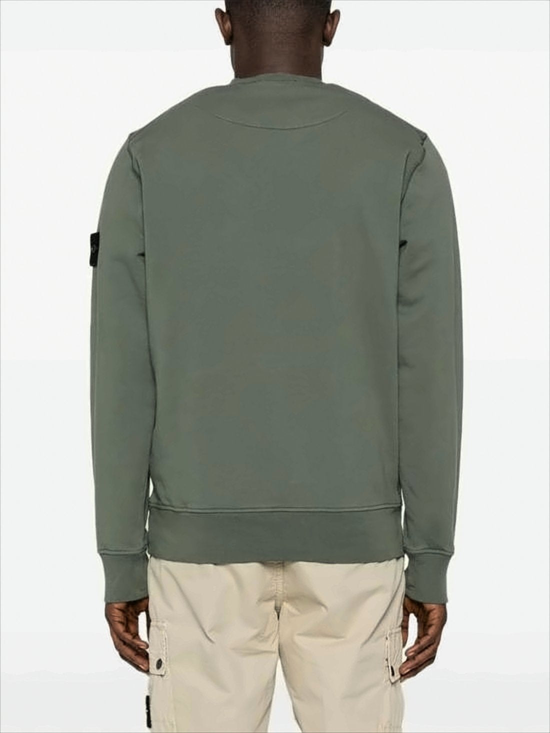 Muted Green Long-Sleeve Sweatshirt