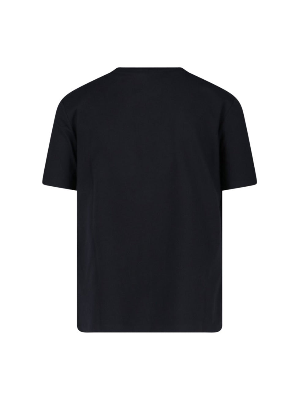 Black Cotton T-Shirt With Striking Green Logo Print