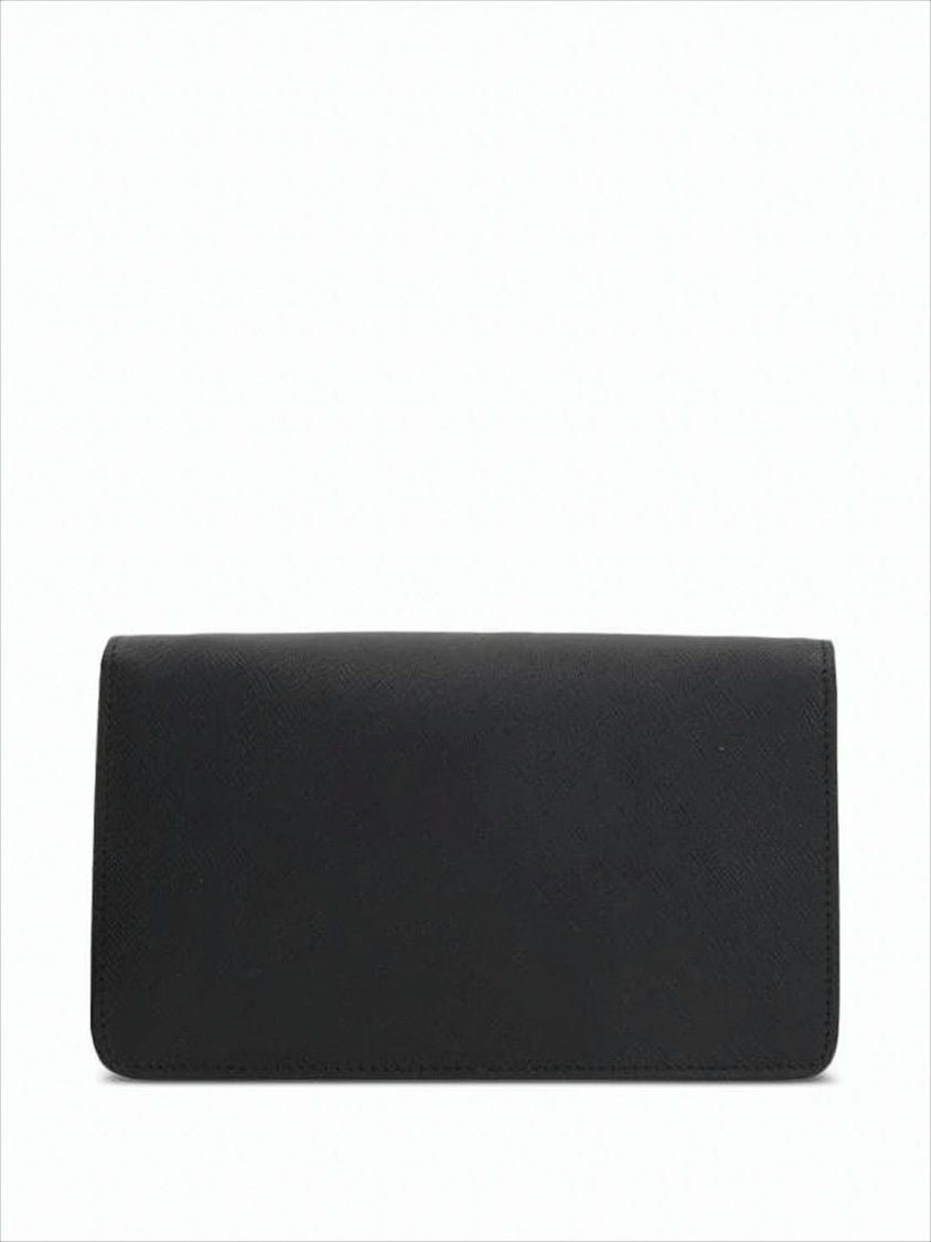 Textured Calf Leather Shoulder Bag