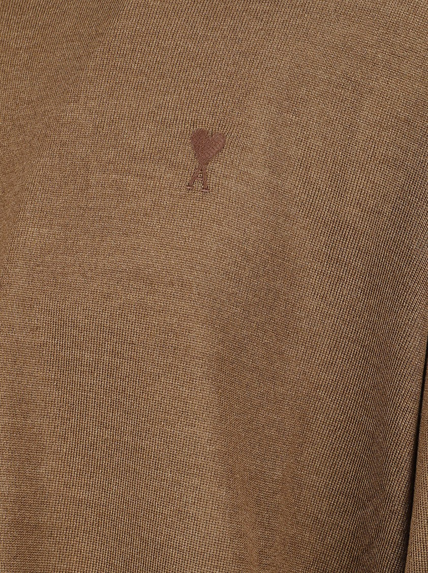 Fine-Knit Wool And Silk Blend Sweater