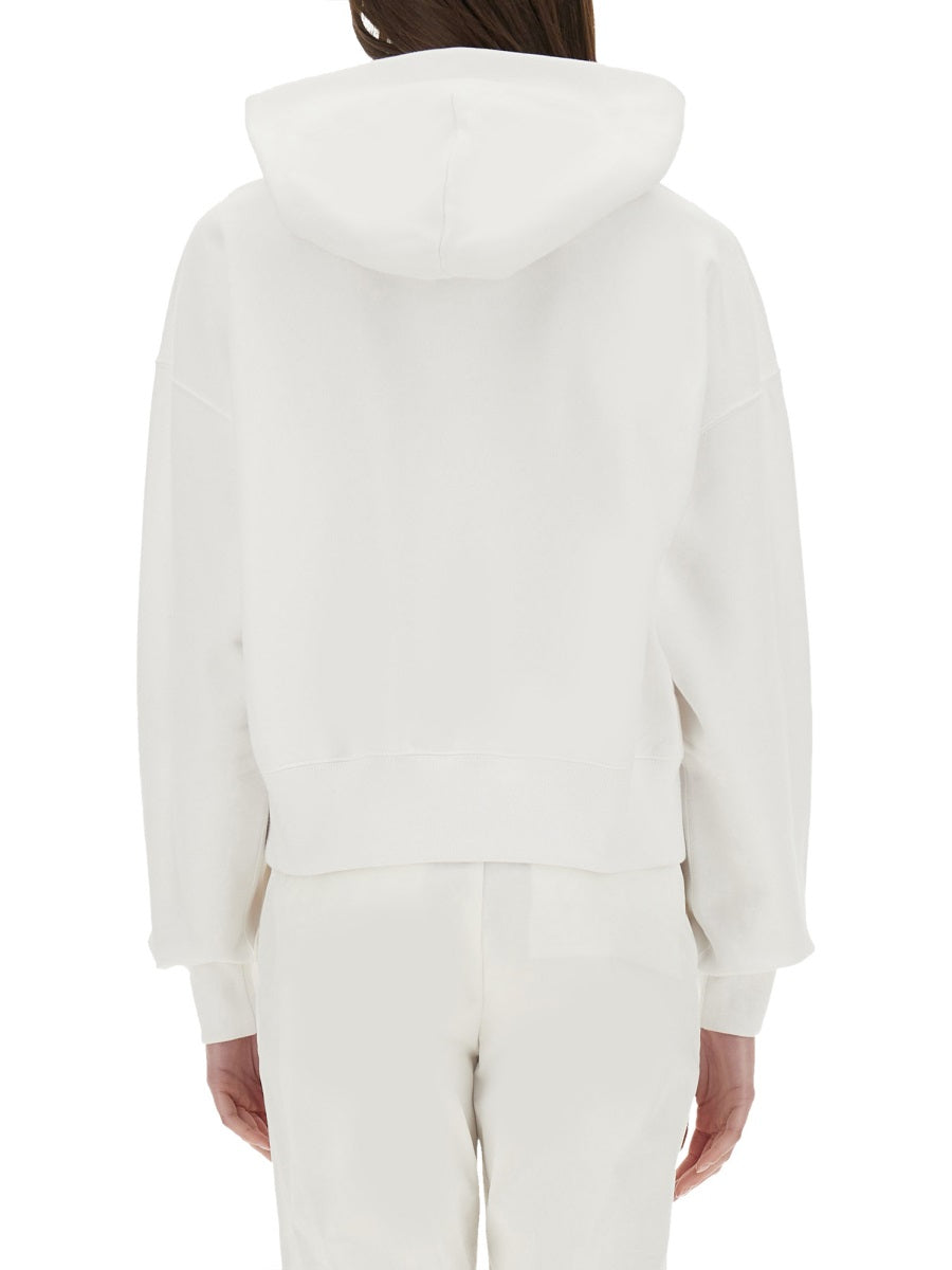 Regular Fit Cotton Sweatshirt with Intricate Embroidery