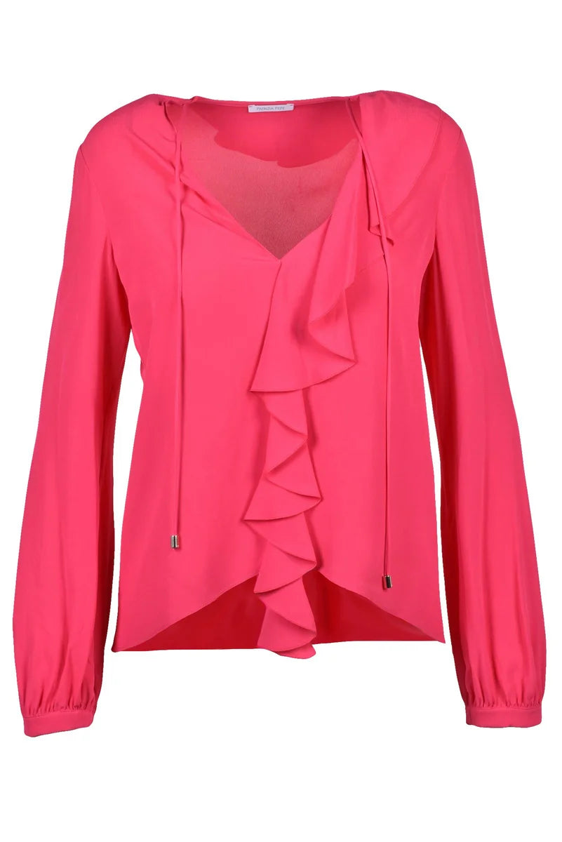 Voile Blouse - Fuchsia