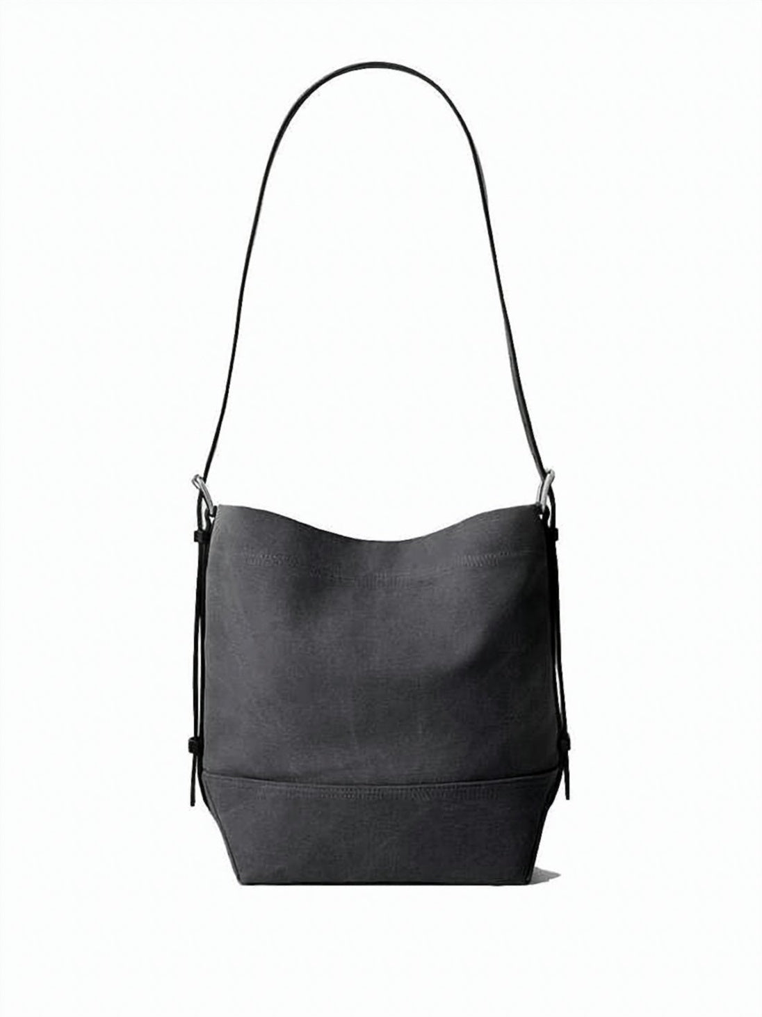 Structured Cotton Canvas Small Tote Bag
