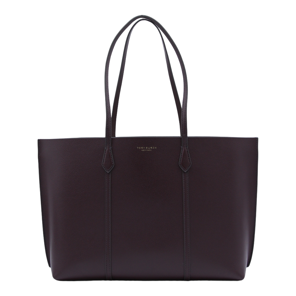 Structured Tote Bag With Vertical Seam Detailing