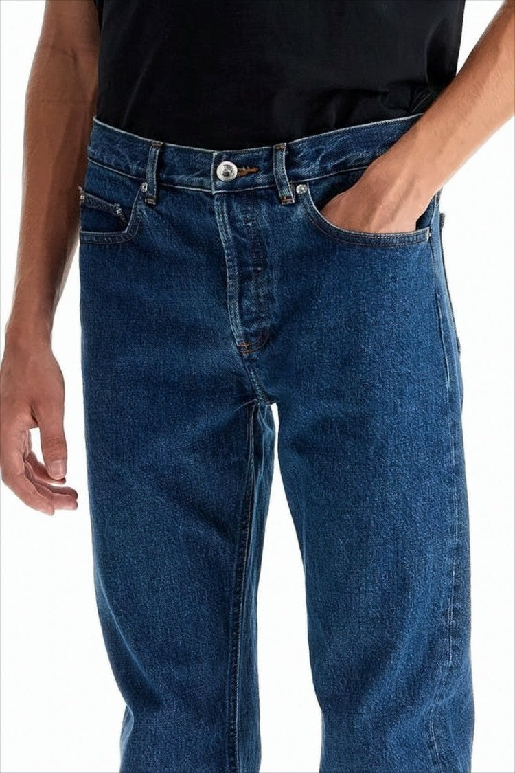 Straight-Leg Denim Pants