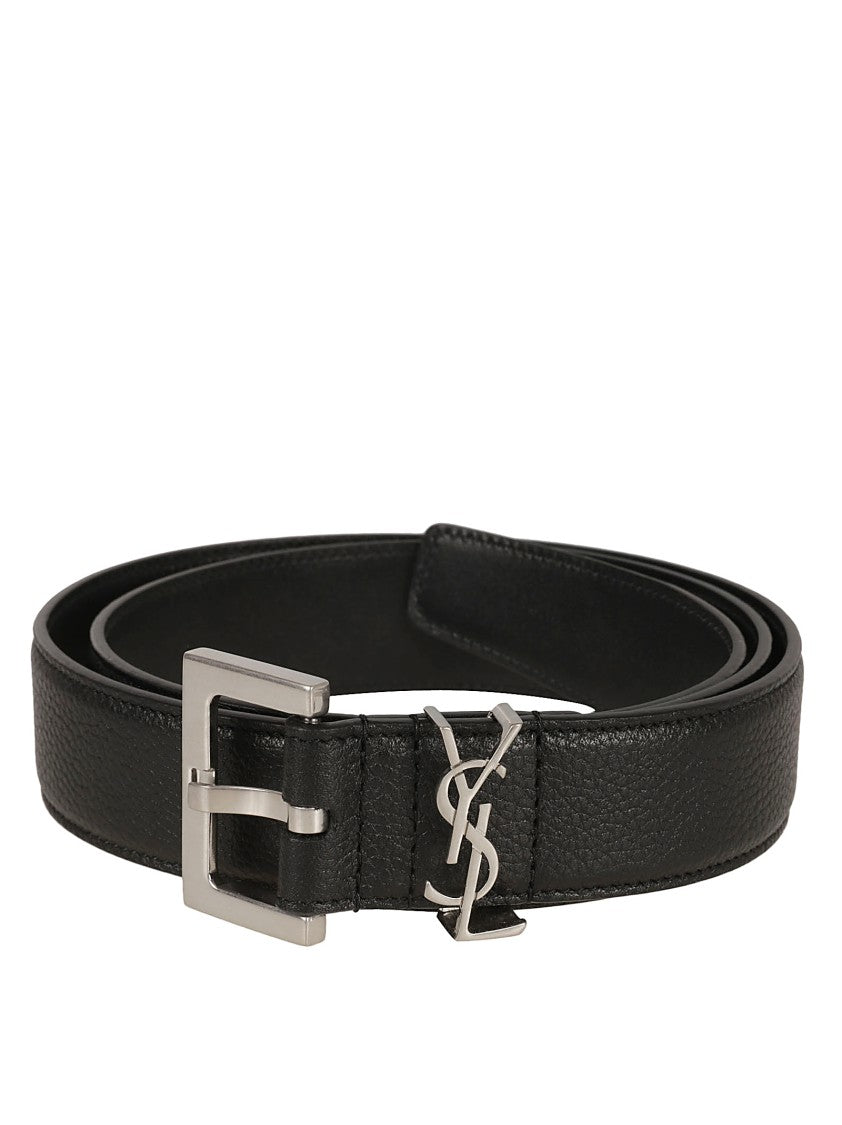 Square Buckle Calfskin Belt