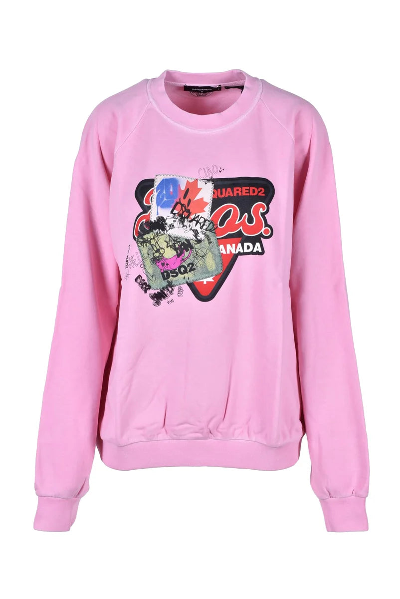 Cotton Sweatshirt - Pink