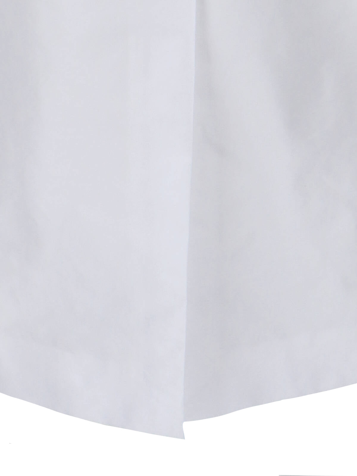 White Midi Mid-Rise Tailored Skirt