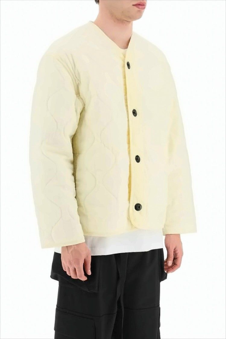 Quilted Padded Jacket with Design