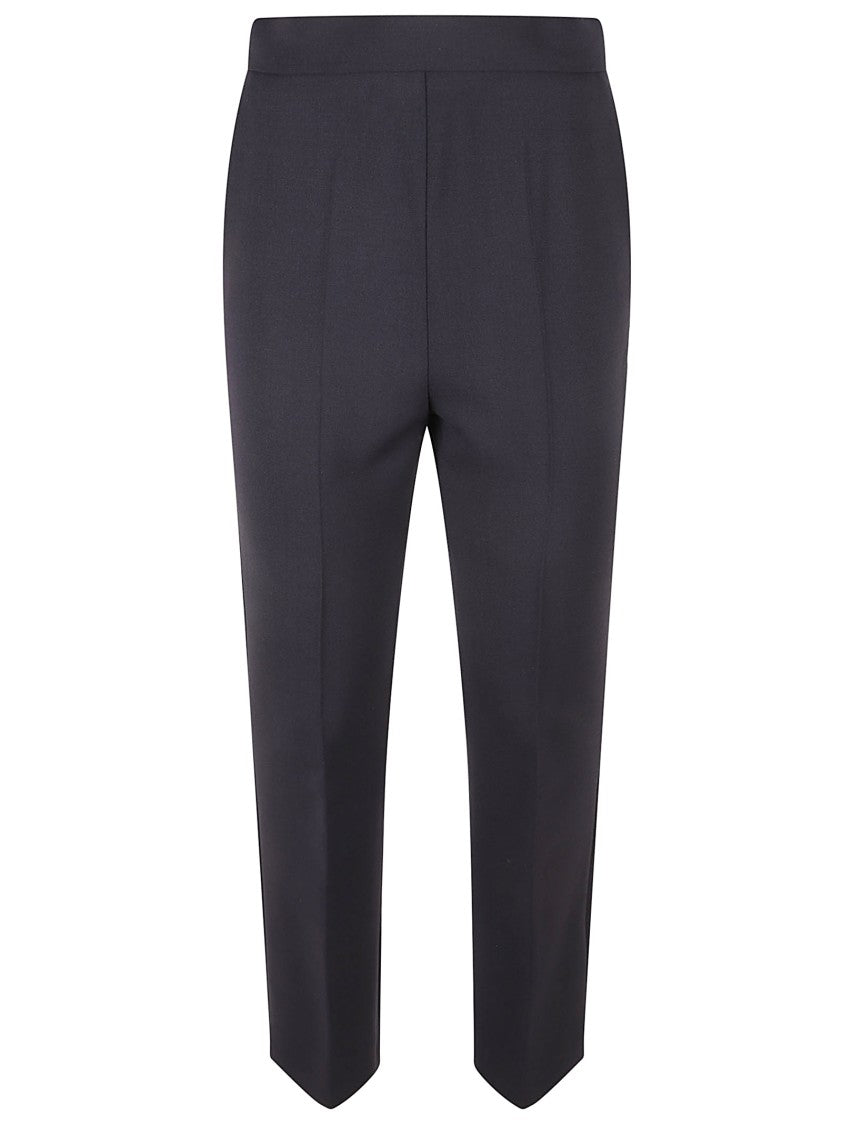 Tailored Black Trousers With Structured Waistband