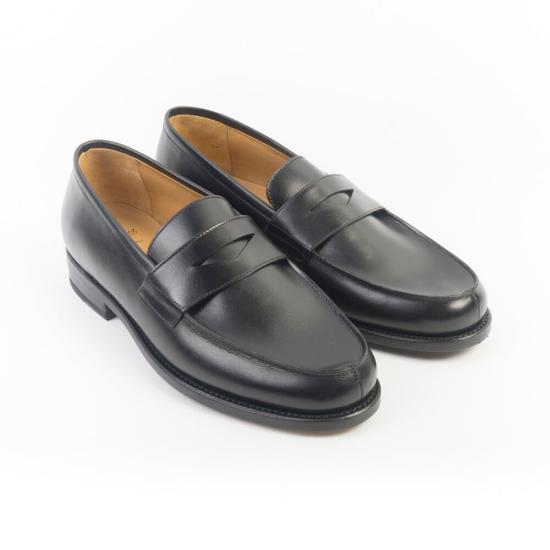 Smooth Polished Calf Leather Loafers