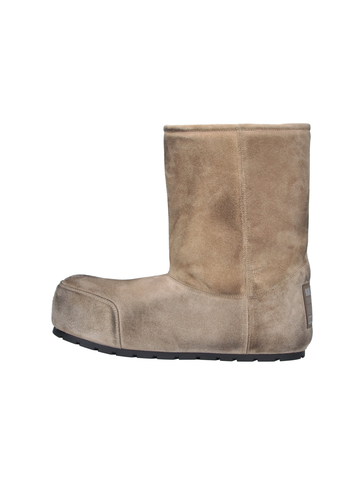 Brown Distressed Dumbo Suede Ankle Boots
