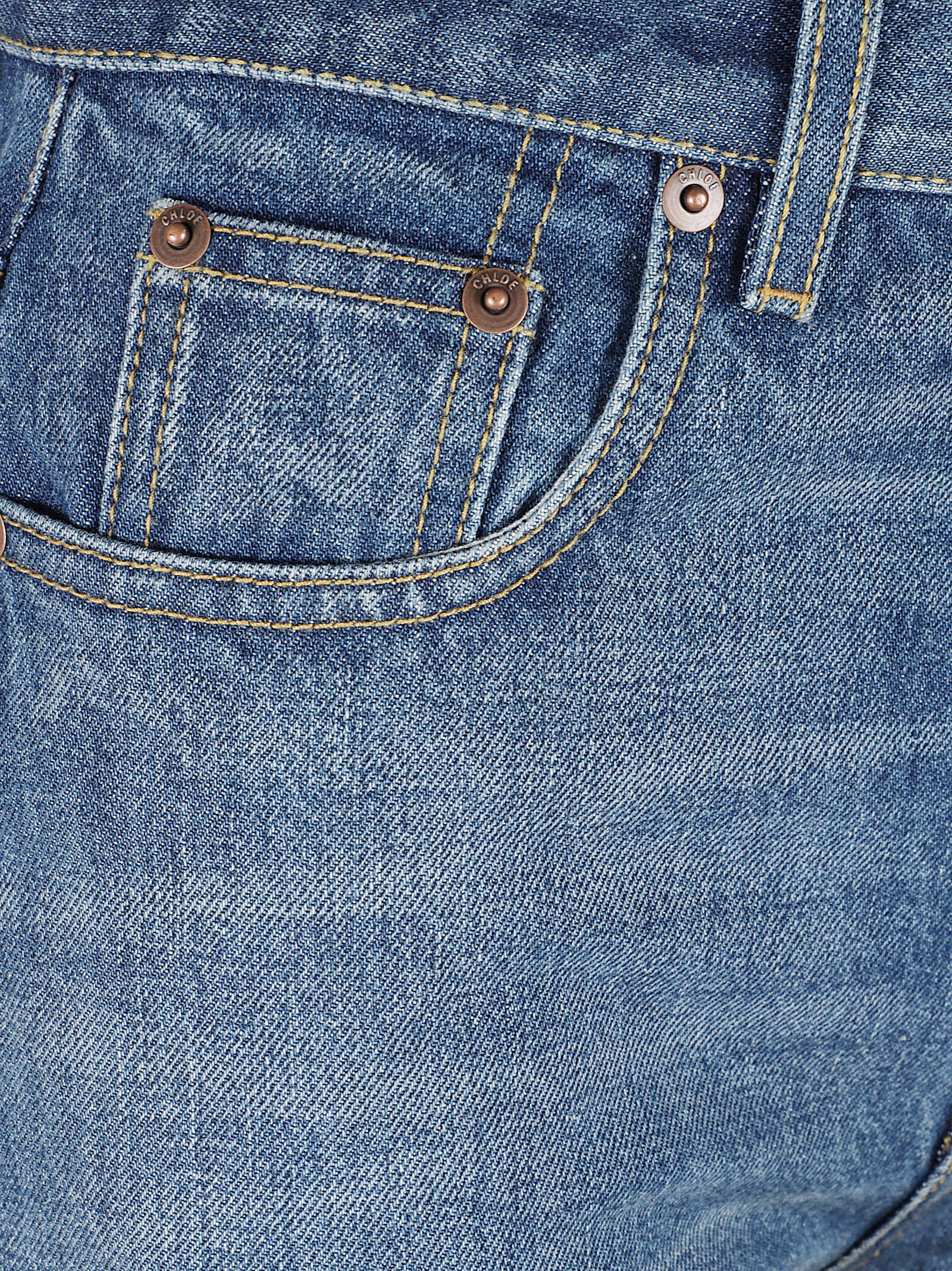 Wide-Leg Denim Jeans With Classic Five-Pocket Design