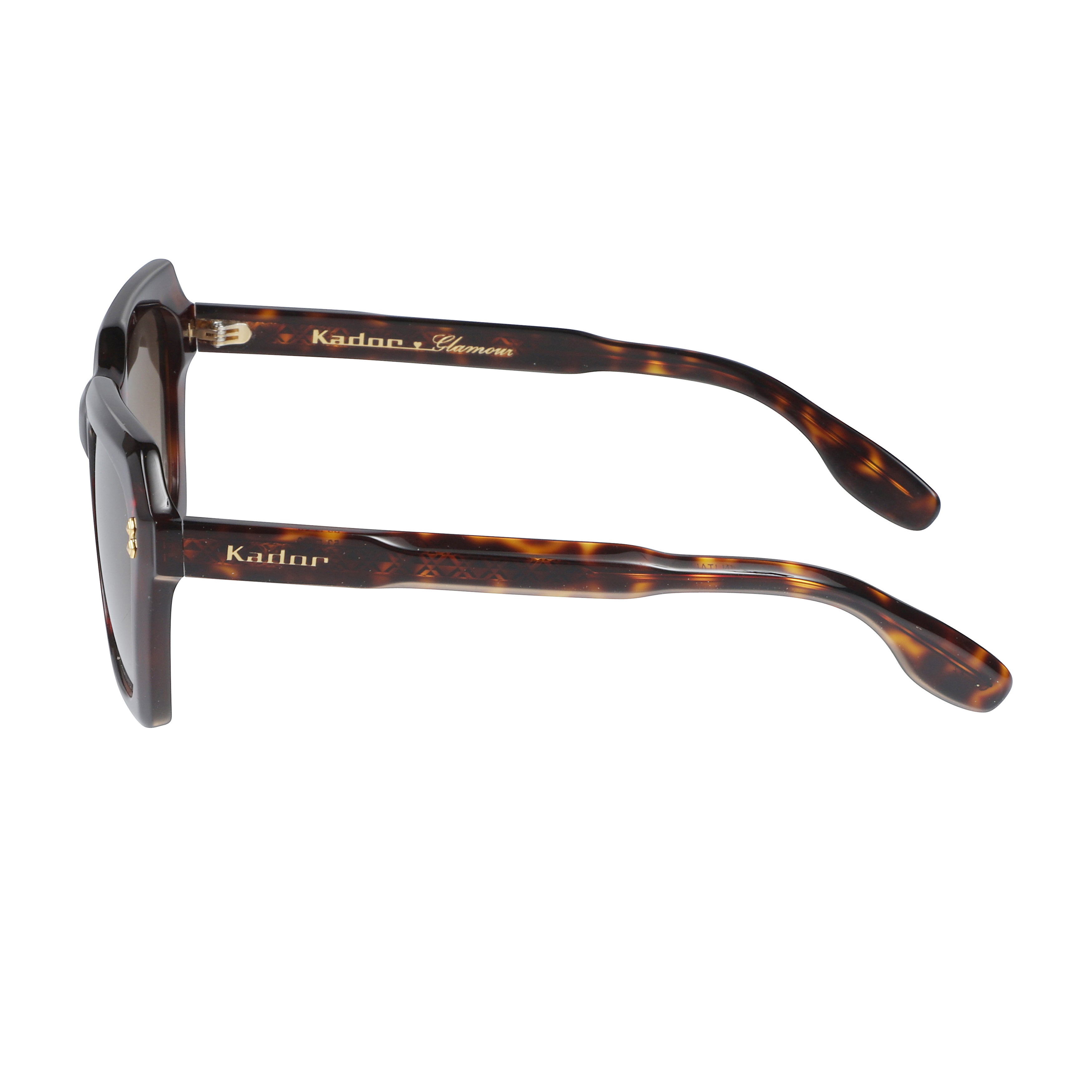 Klara Glamour Oversized Square Frame Tortoiseshell Sunglasses