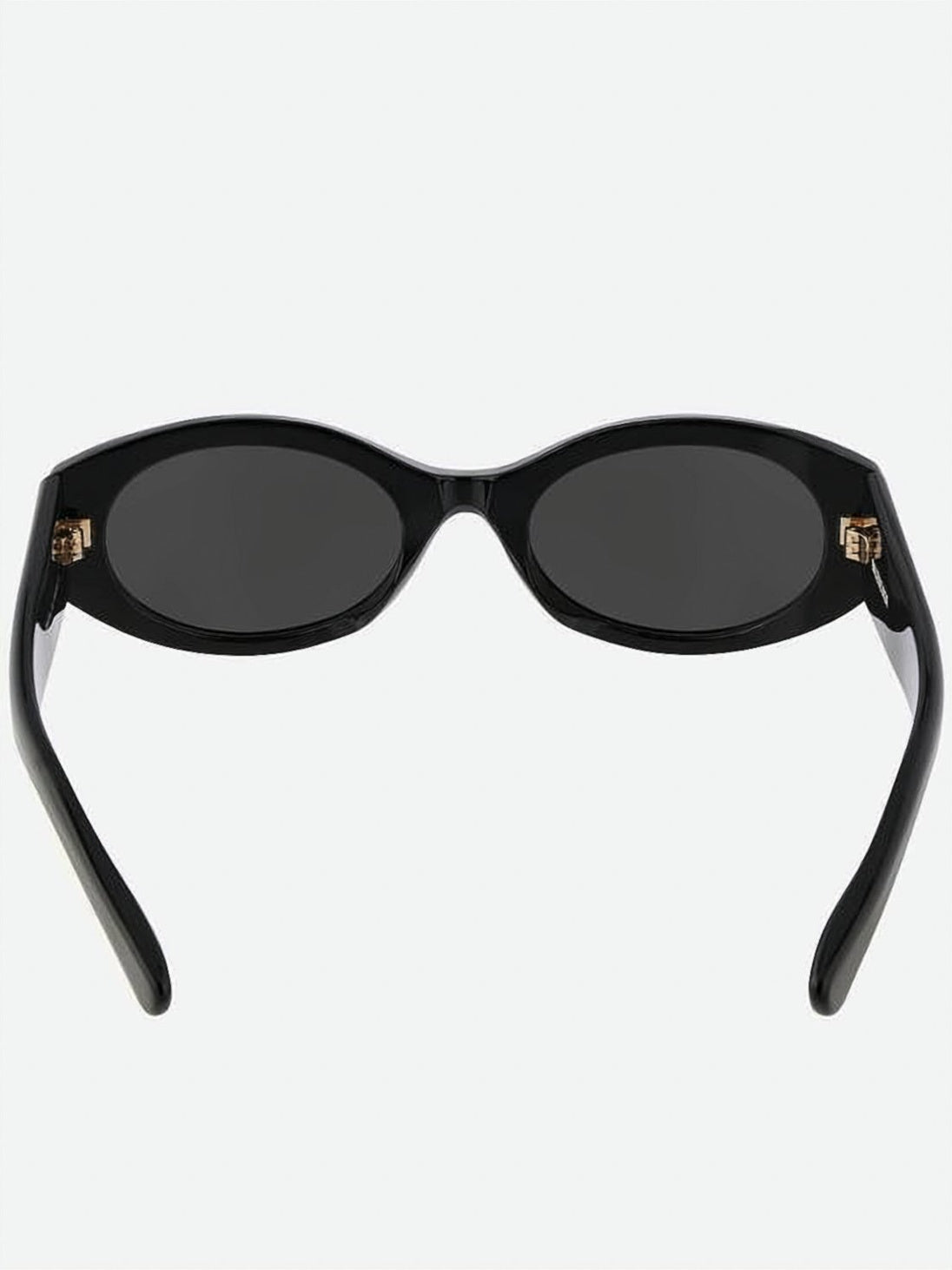 Rectangular Black Acetate Sunglasses with Bold Branding