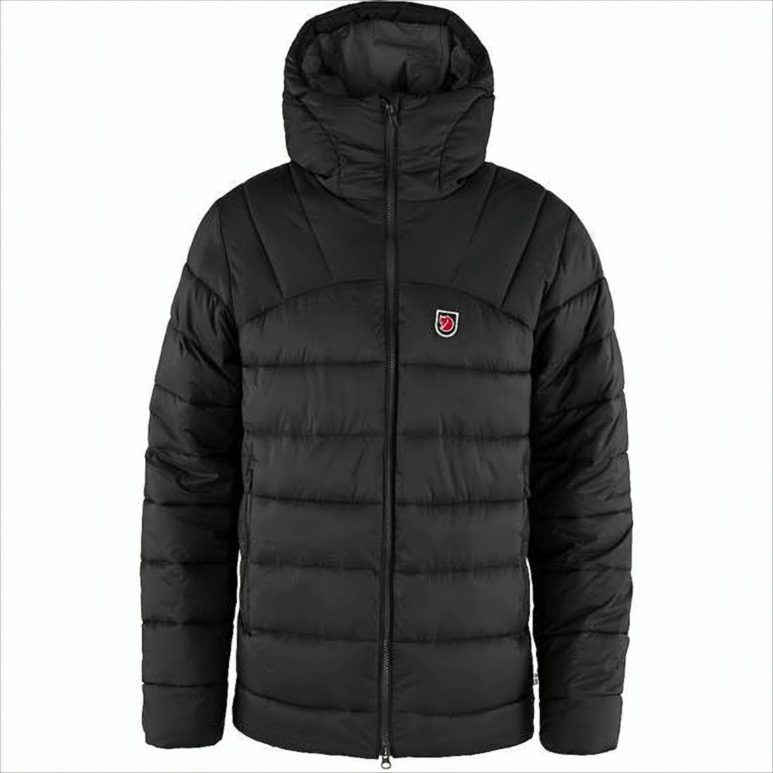 Quilted High Collar Down Jacket With Hood