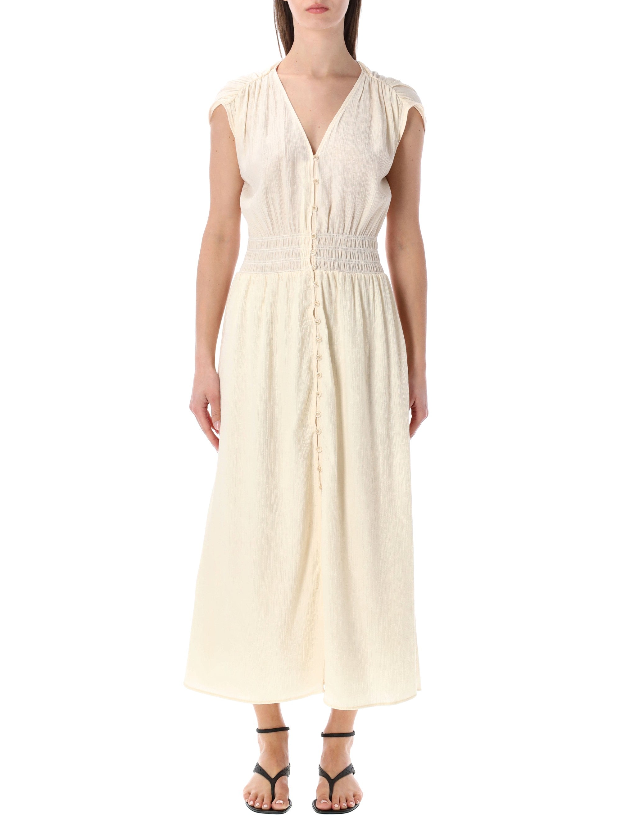 Galiane Long Smocked Dress