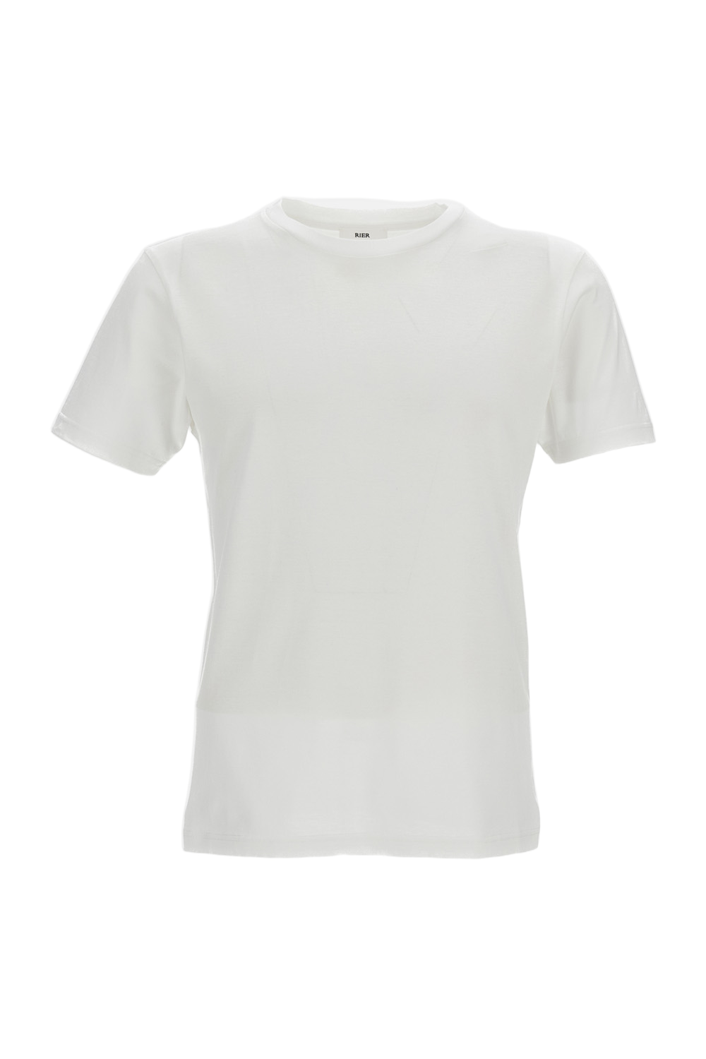 White Fitted Cotton T-Shirt
