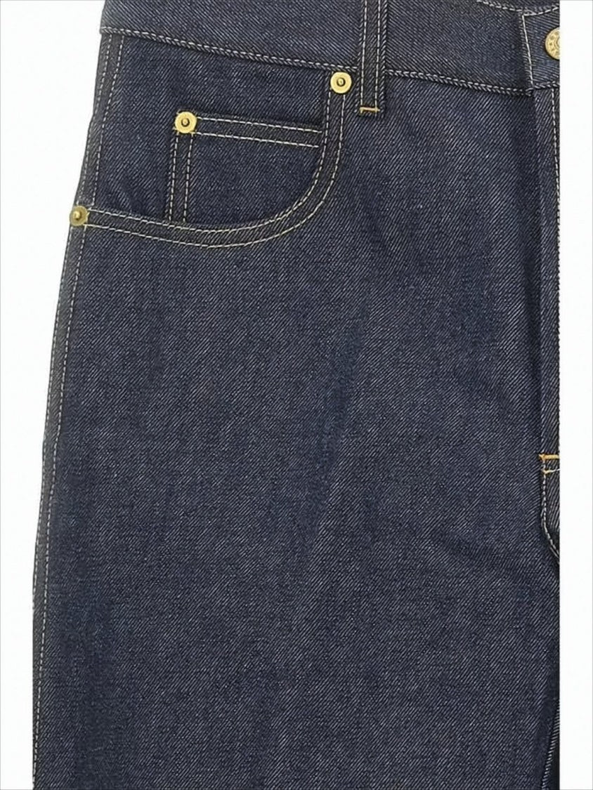 Straight-Leg Denim Pants