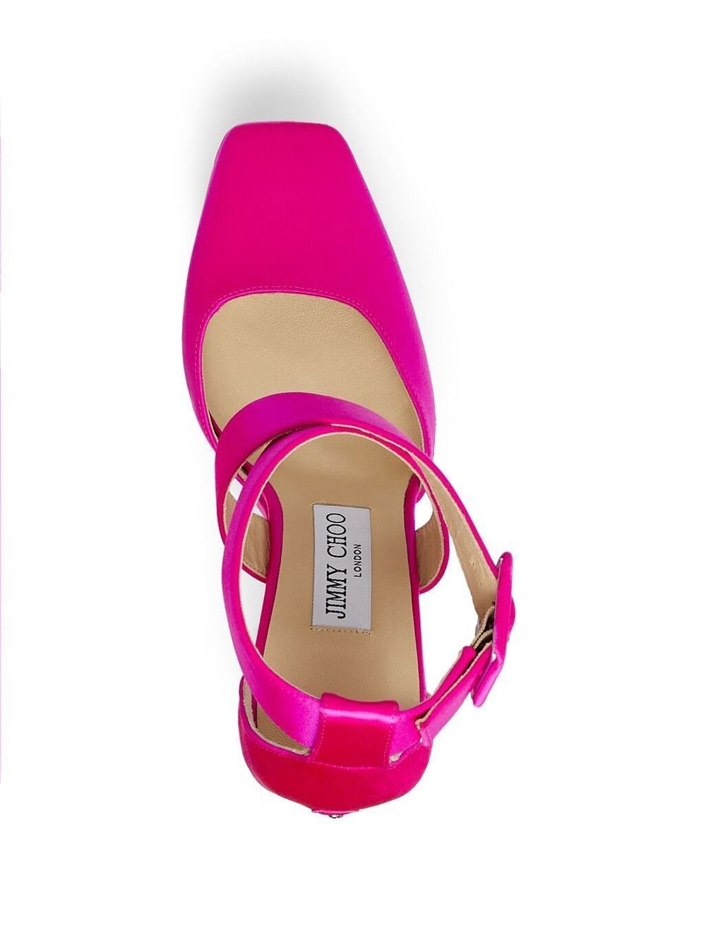 Pink Gian 140 Satin Platform Heels